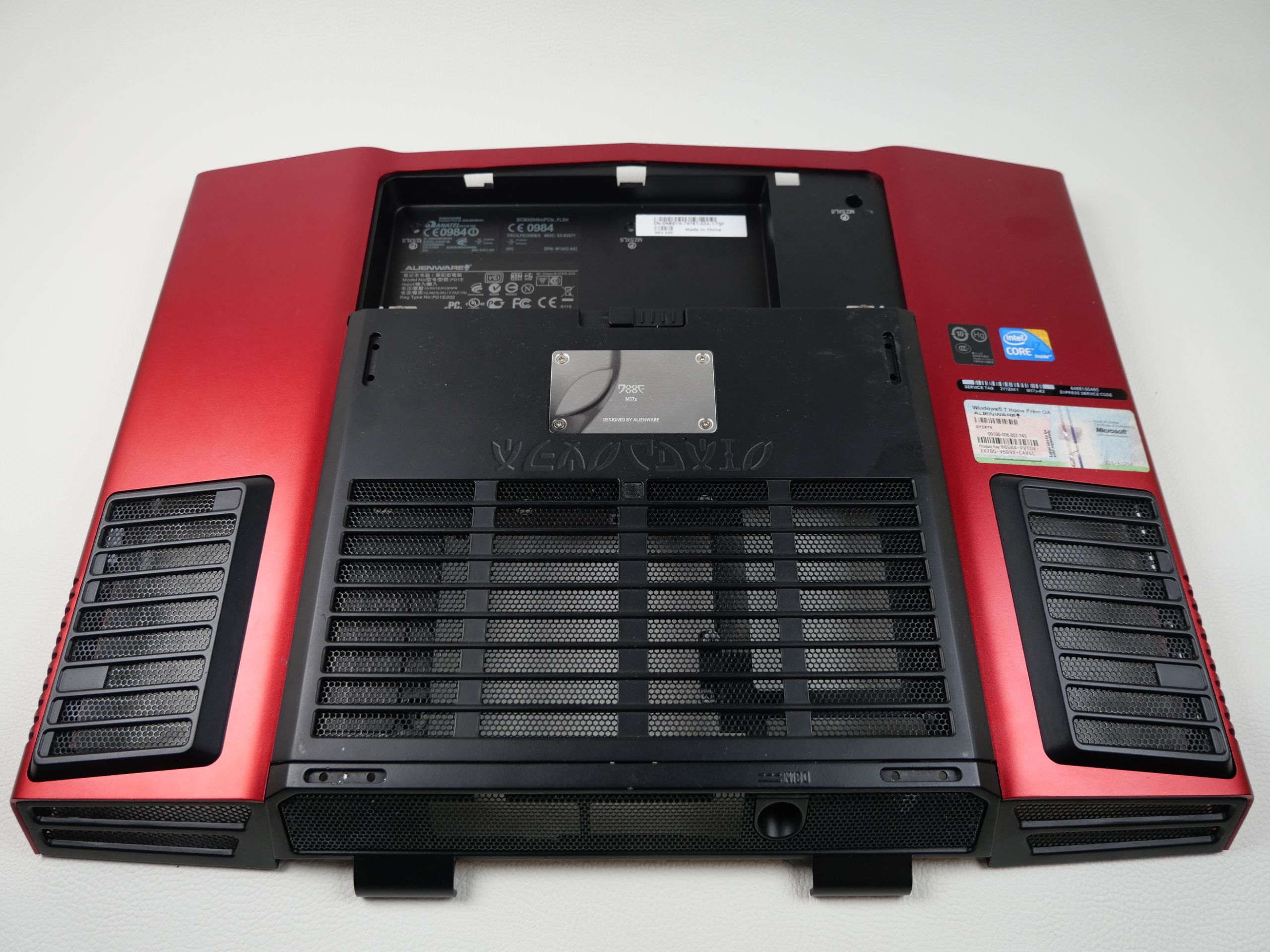 alienware m17x r1 r2 gehäuse ohne 3d gedruckte gummifuesse